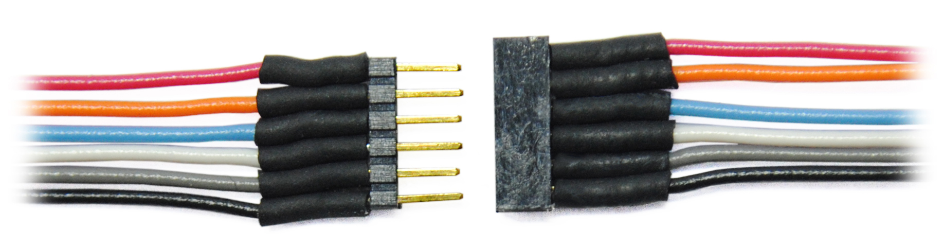 6-Pin Micro Connector (Colored Wires)